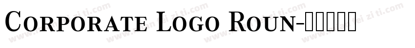 Corporate Logo Roun字体转换